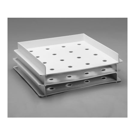 Bel-Art Bel-Art Stackable Petri Dish Incubation Tray, Plastic, 9 x 9 x 1in 3Pk 189831000